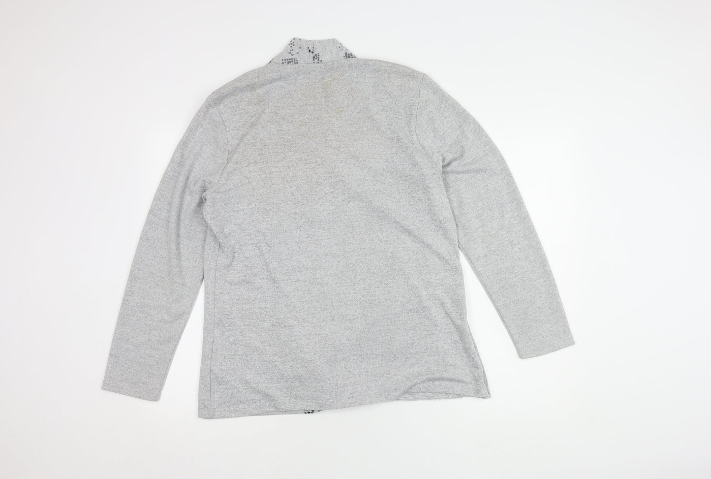Womens UK Size L TIGI Grey Cardigan Jumper