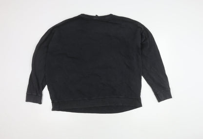 New Look Women's Black Pullover Sweatshirt L