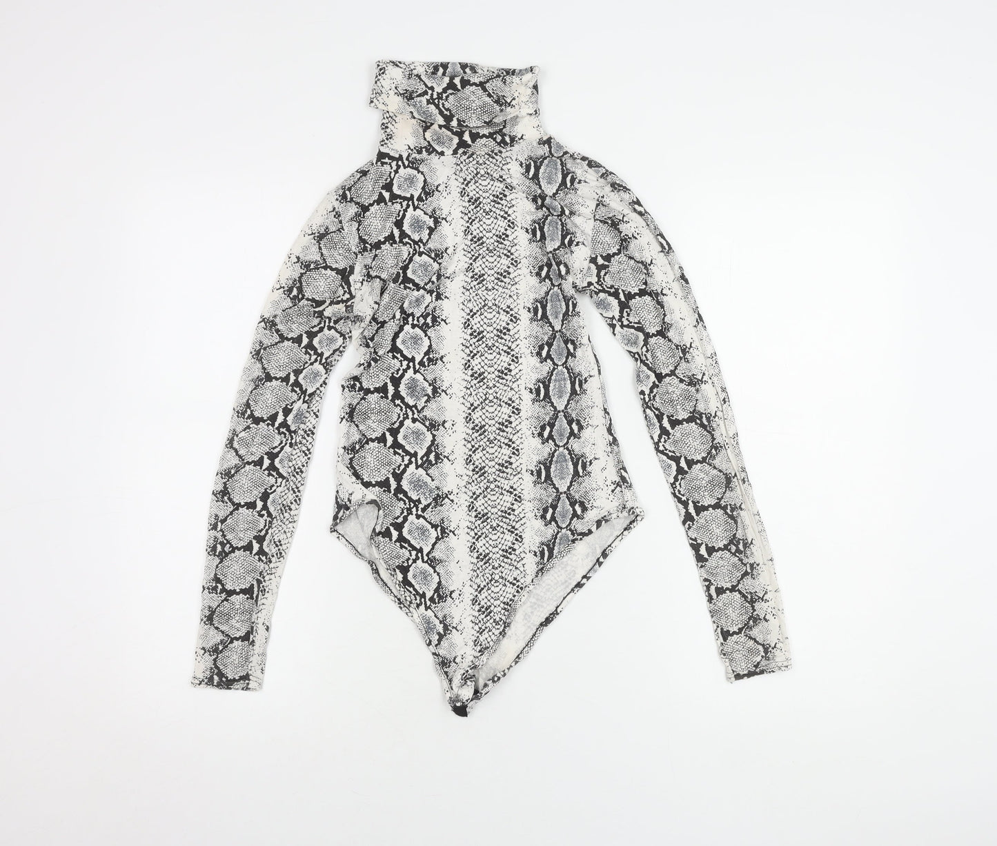 PrettyLittleThing Women's Snakeskin Long Sleeve Top