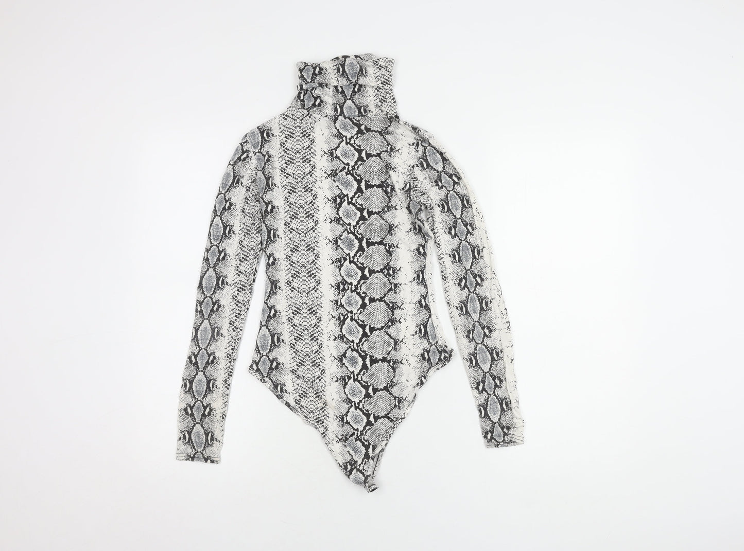 PrettyLittleThing Women's Snakeskin Long Sleeve Top