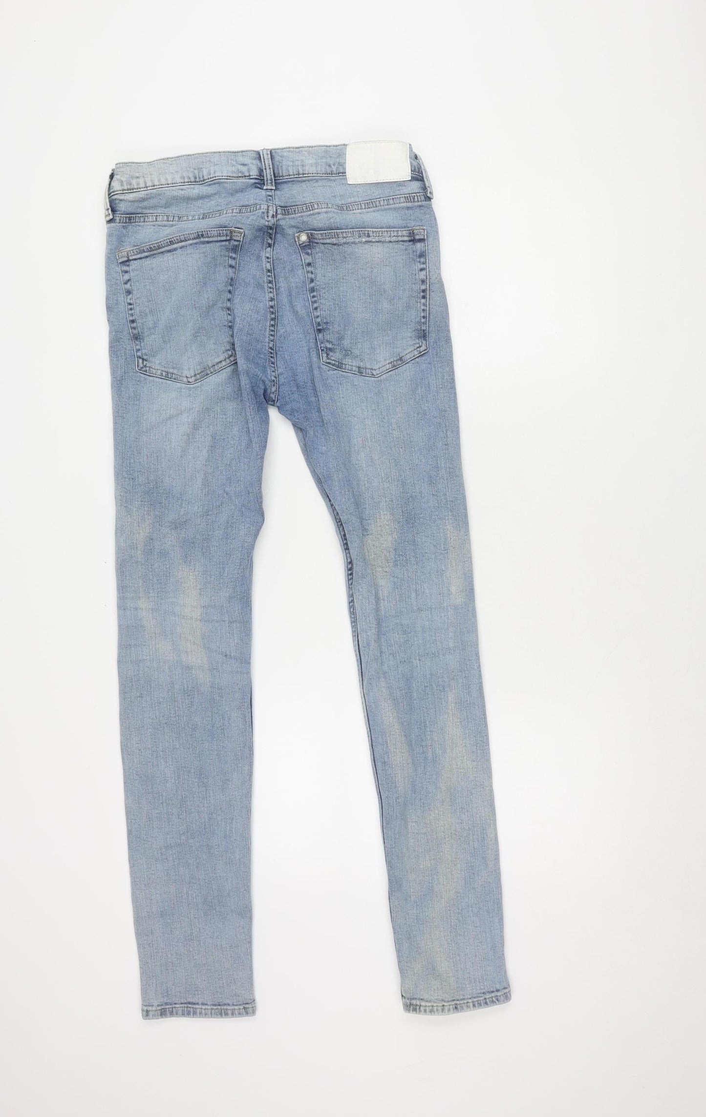 Womens UK Size 4 H&M Slim Fit Skinny Blue Jeans