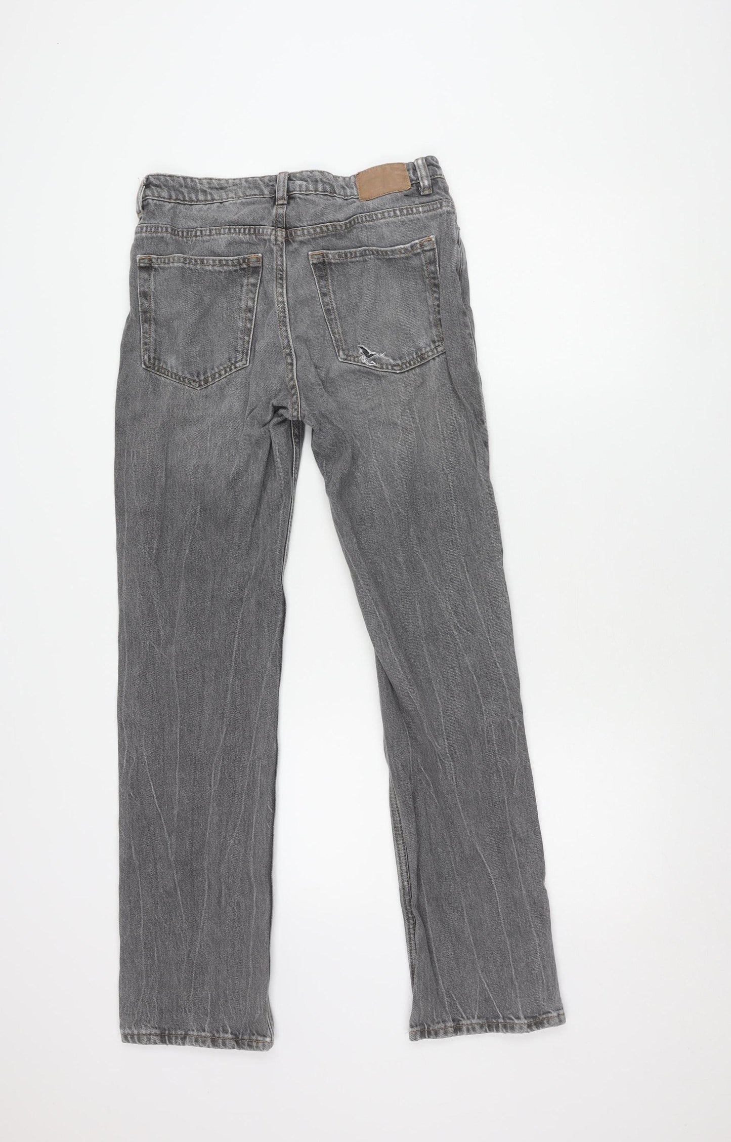 Womens UK Size 27 Weekday Regular Fit Straight Grey Jeans