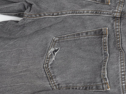 Womens UK Size 27 Weekday Regular Fit Straight Grey Jeans