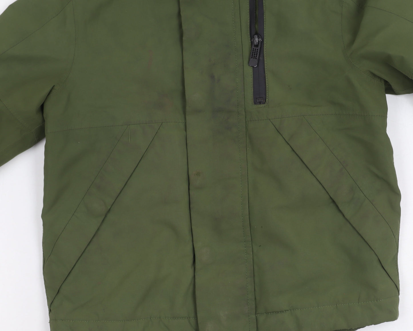 Next Boys Green Hooded Jacket, 3 Years, Zip Closure