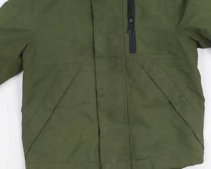 Next Boys Green Hooded Jacket, 3 Years, Zip Closure