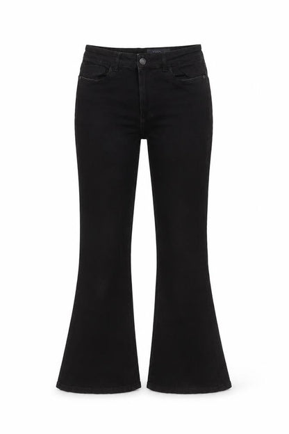 Womens UK Size UK 3 Noisy may Skinny Fit Flared Black Jeans