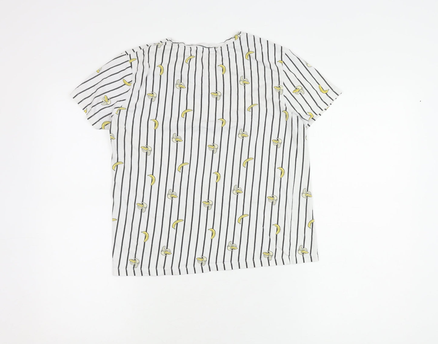 Unisex Adults UK Size S Pull&Bear White Basic T-Shirt