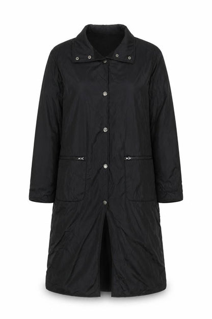 Womens UK Size M Per Una Black Trench Coat