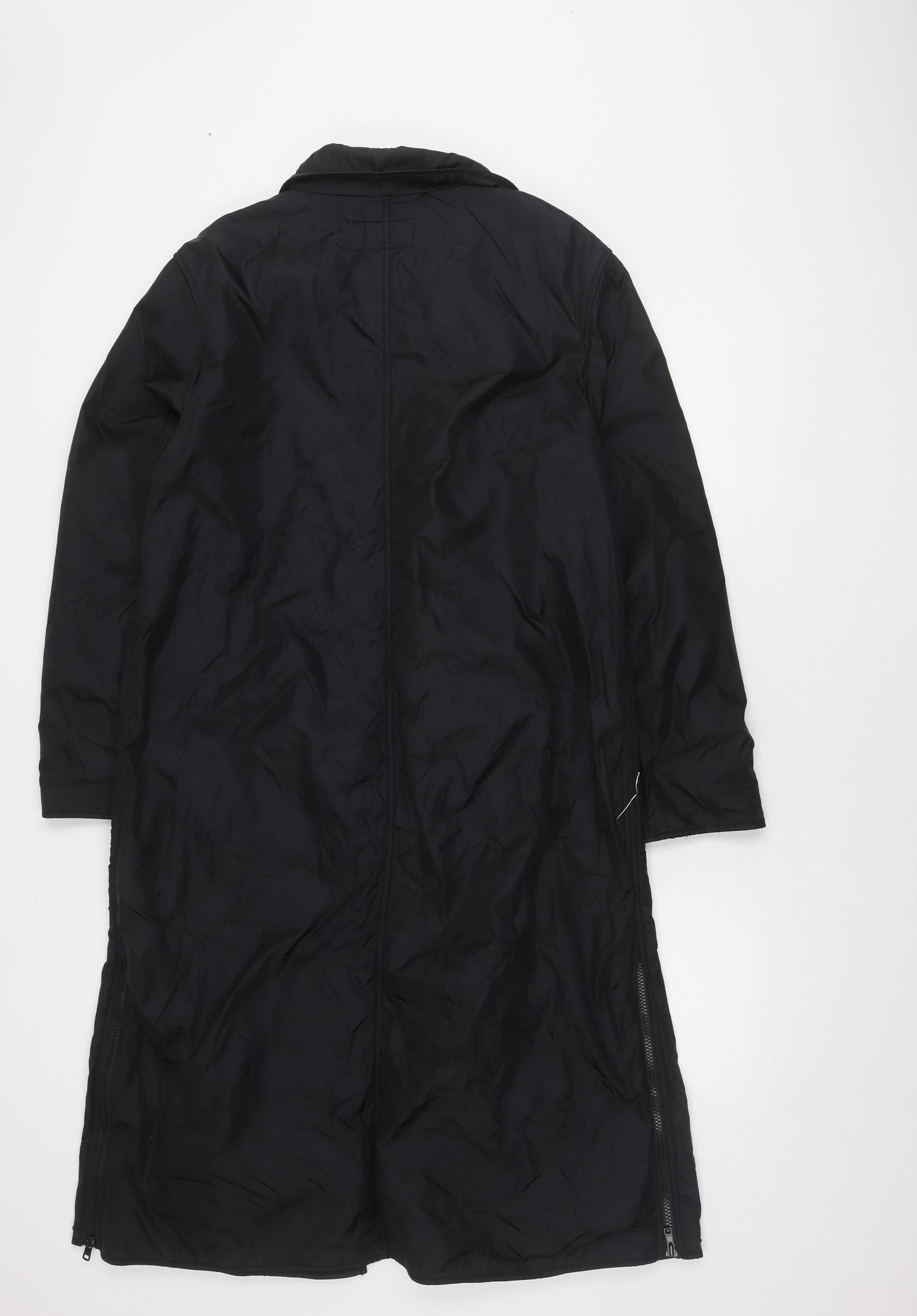 Womens UK Size M Per Una Black Trench Coat