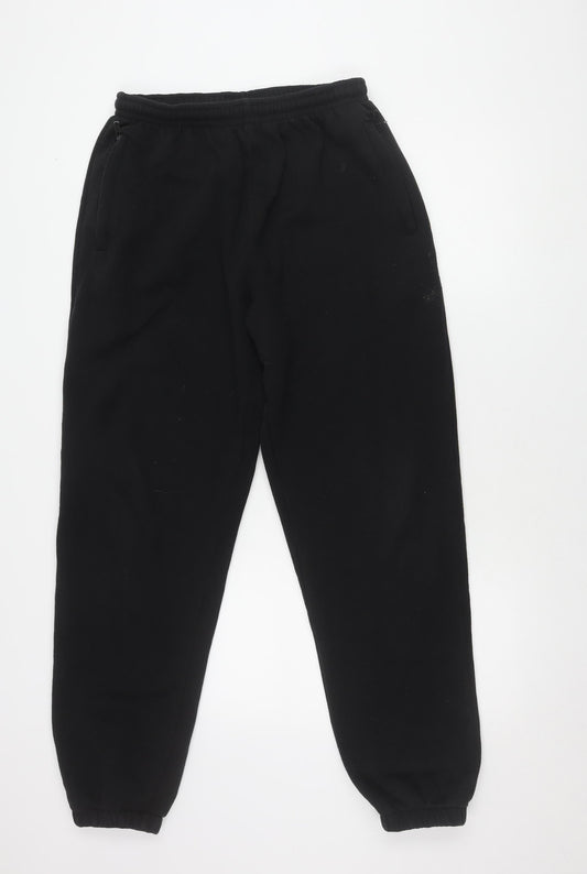 Boston Jeans Sport Men's Black Joggers L Fleece Gym Wear