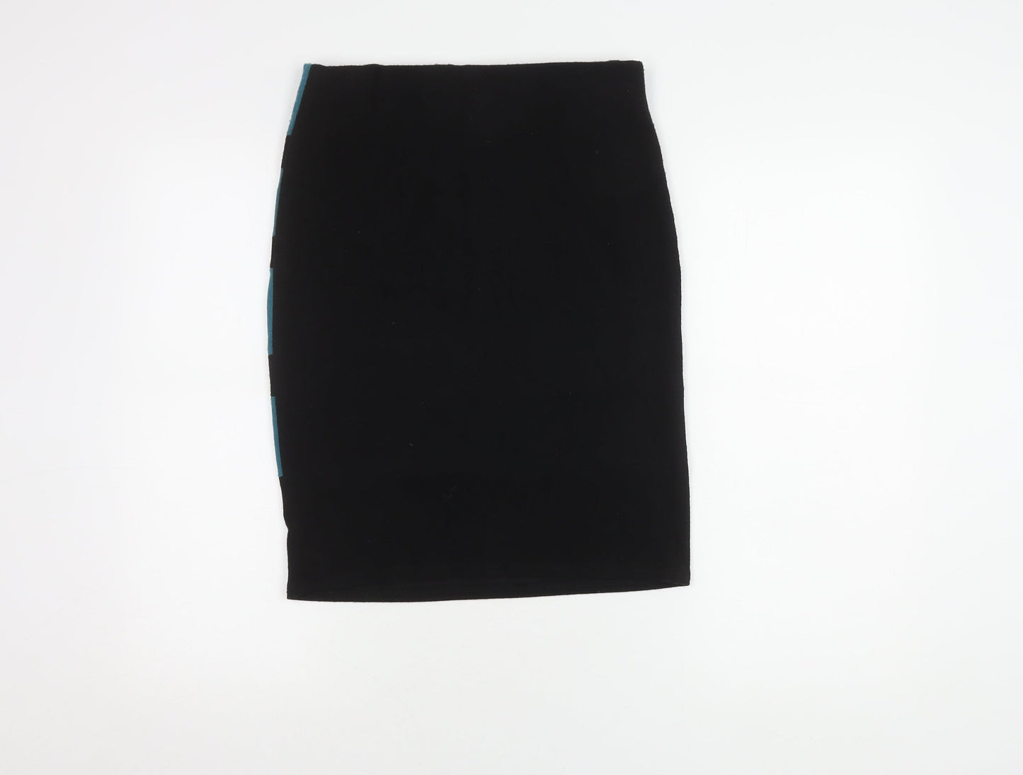 Frank Lyman Women Black Striped Pencil Skirt Size 10