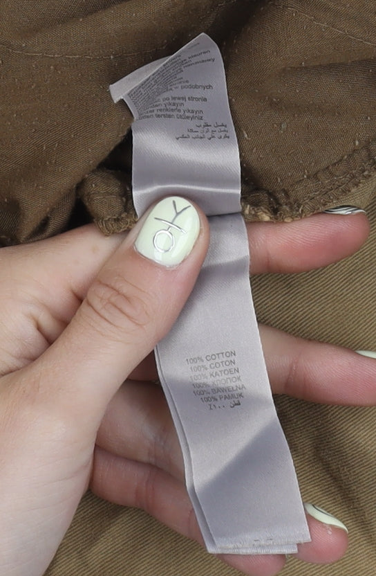 New Look Women's Brown Chino Trousers Size 12 Cotton