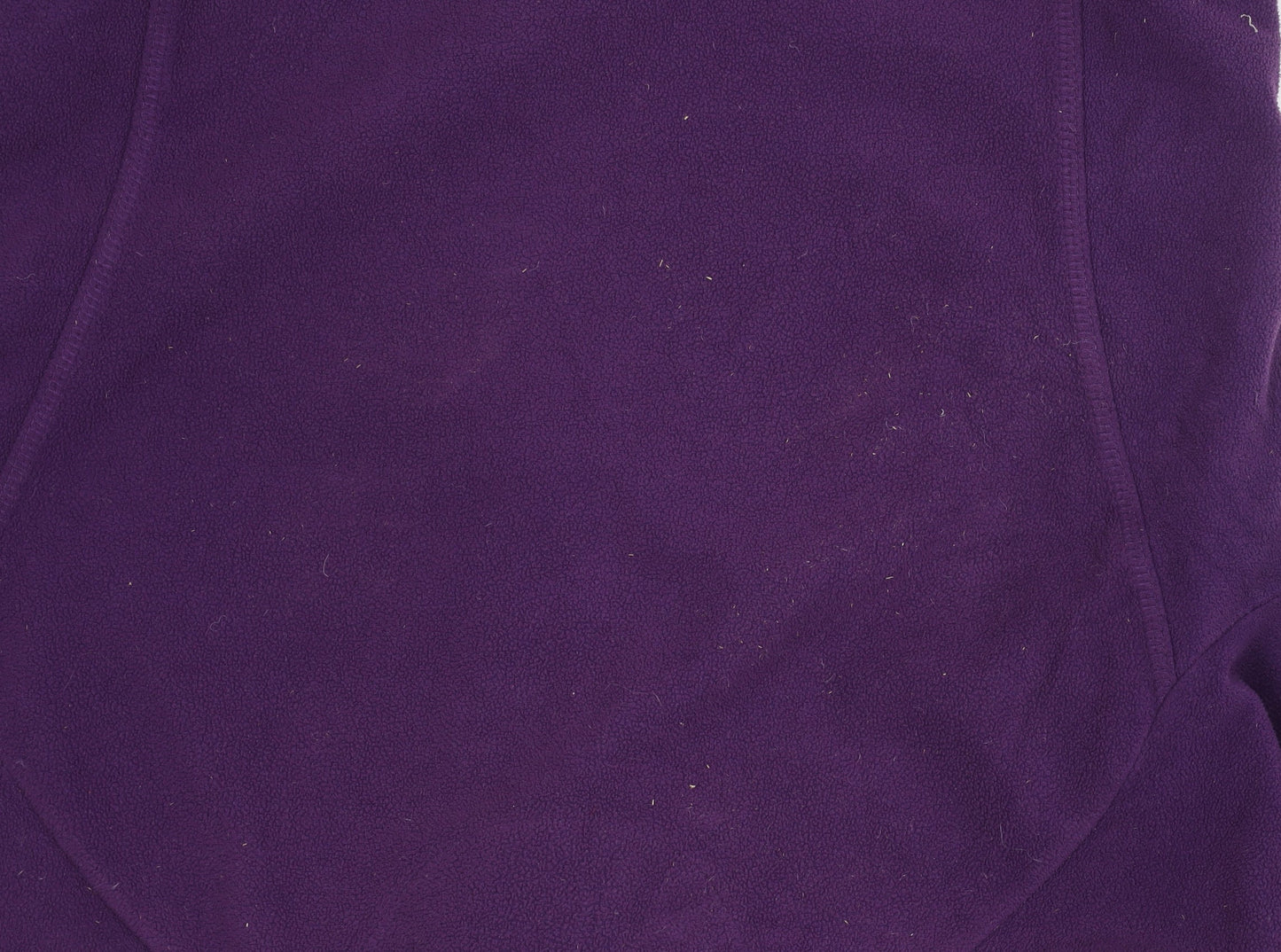 Crane Trail Women's Purple Pullover Fleece, Small, 1/4 Zip