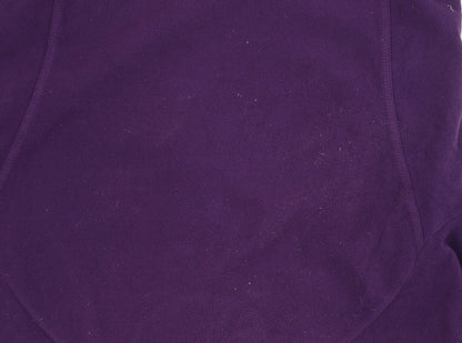 Crane Trail Women's Purple Pullover Fleece, Small, 1/4 Zip