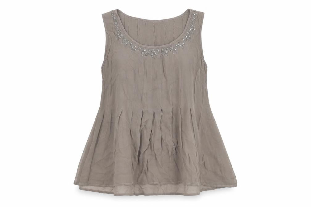 Womens UK Size 12 Monsoon Grey Tunic Blouse