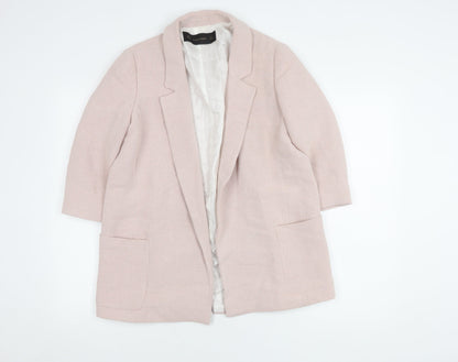 Zara Basic Women's Pink Regular Blazer S