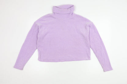 Womens UK Size 12 Stradivarius Purple Pullover Jumper