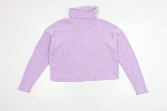 Womens UK Size 12 Stradivarius Purple Pullover Jumper