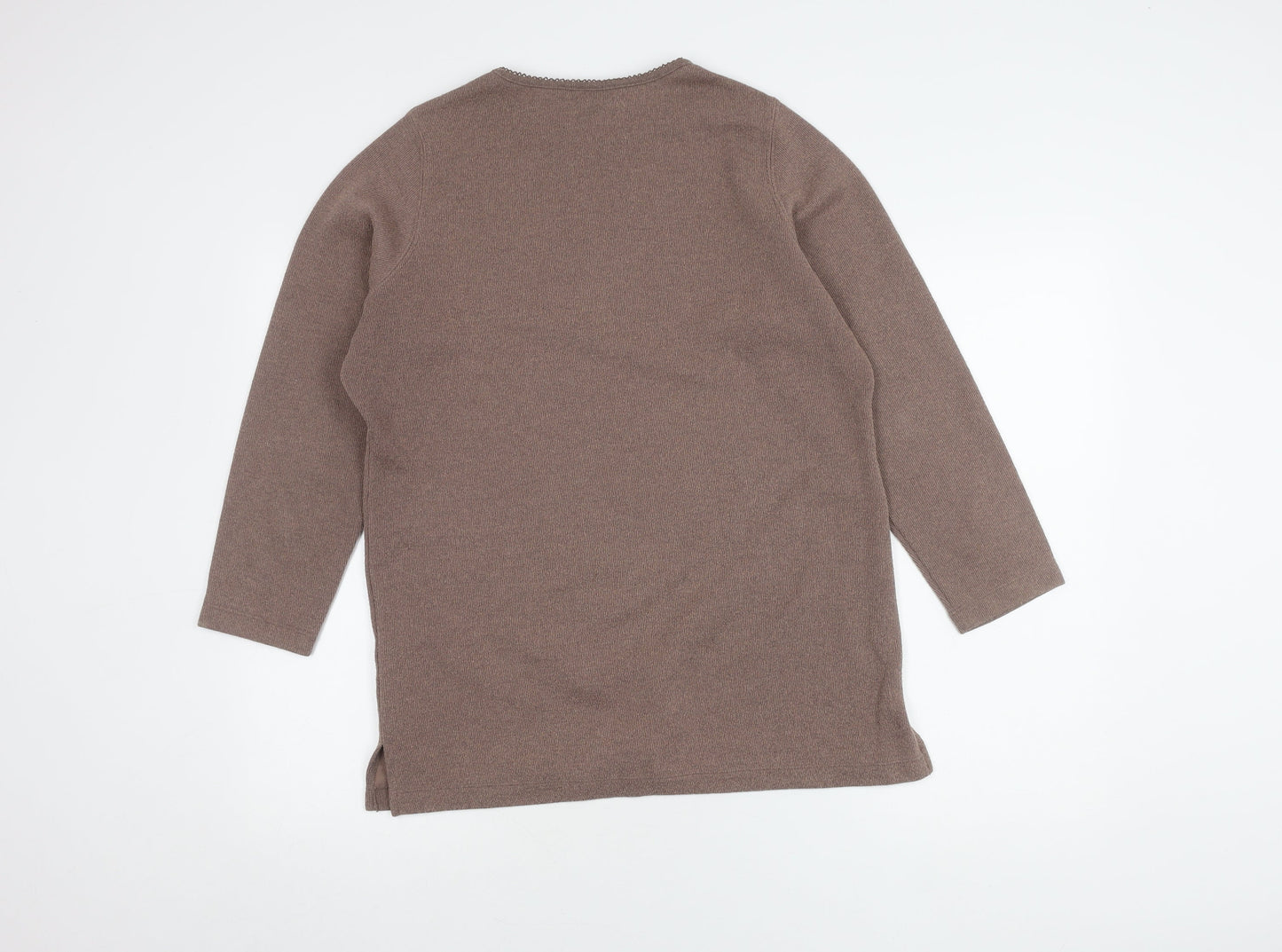 Womens UK Size 12 BHS Brown Pullover Jumper