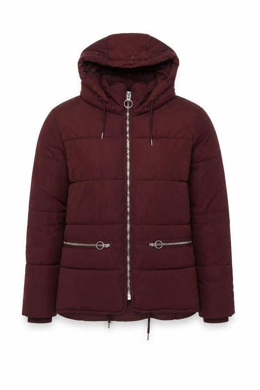 Womens UK Size 6 Topshop Red Puffer Jacket