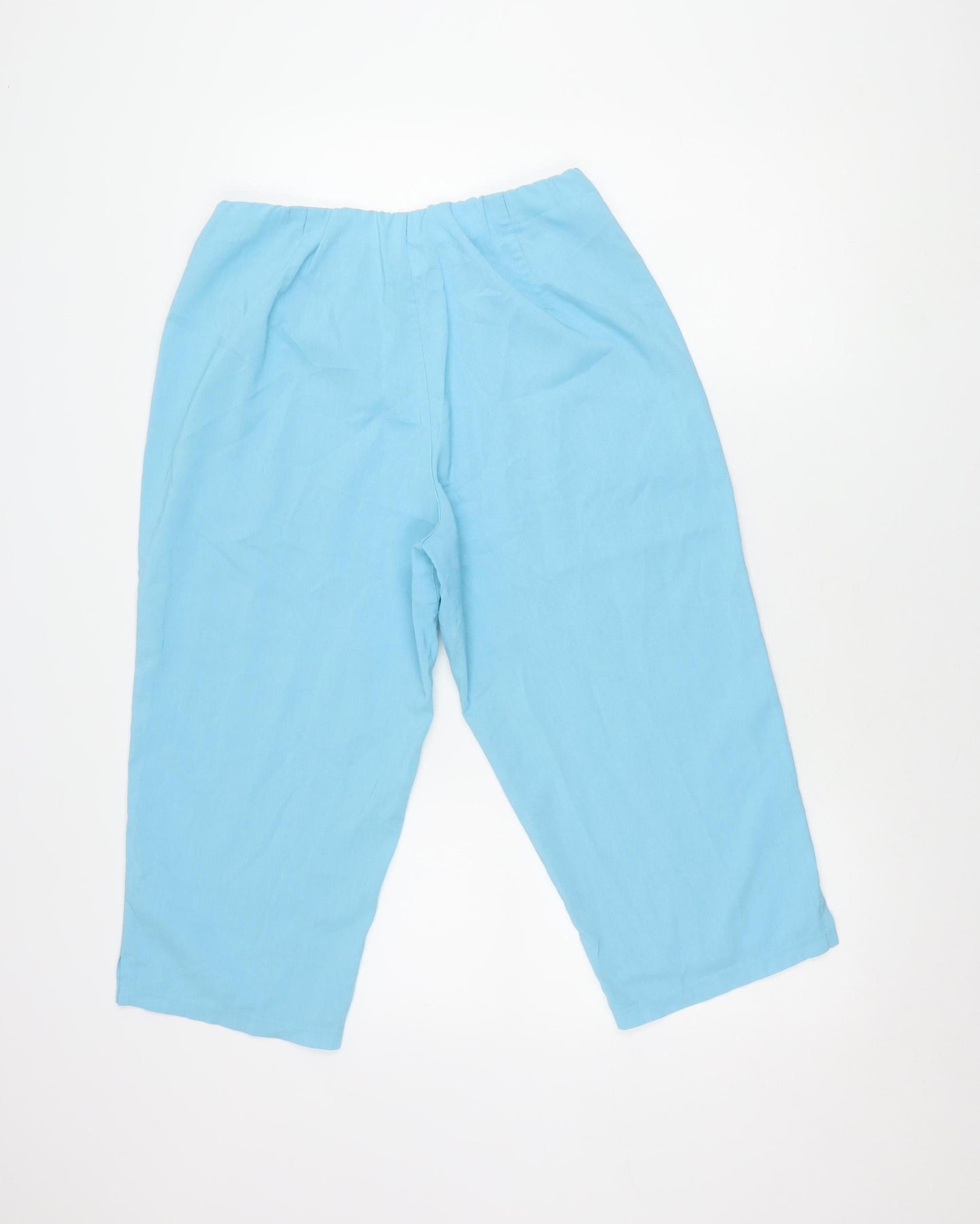 Doris Streich Women's Blue Cropped Trousers, Size 12
