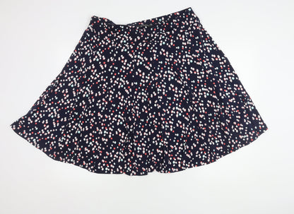 Bonmarché Women's Blue A-Line Polka Dot Skirt Size 18