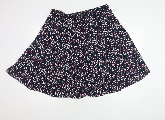Bonmarché Women's Blue A-Line Polka Dot Skirt Size 18