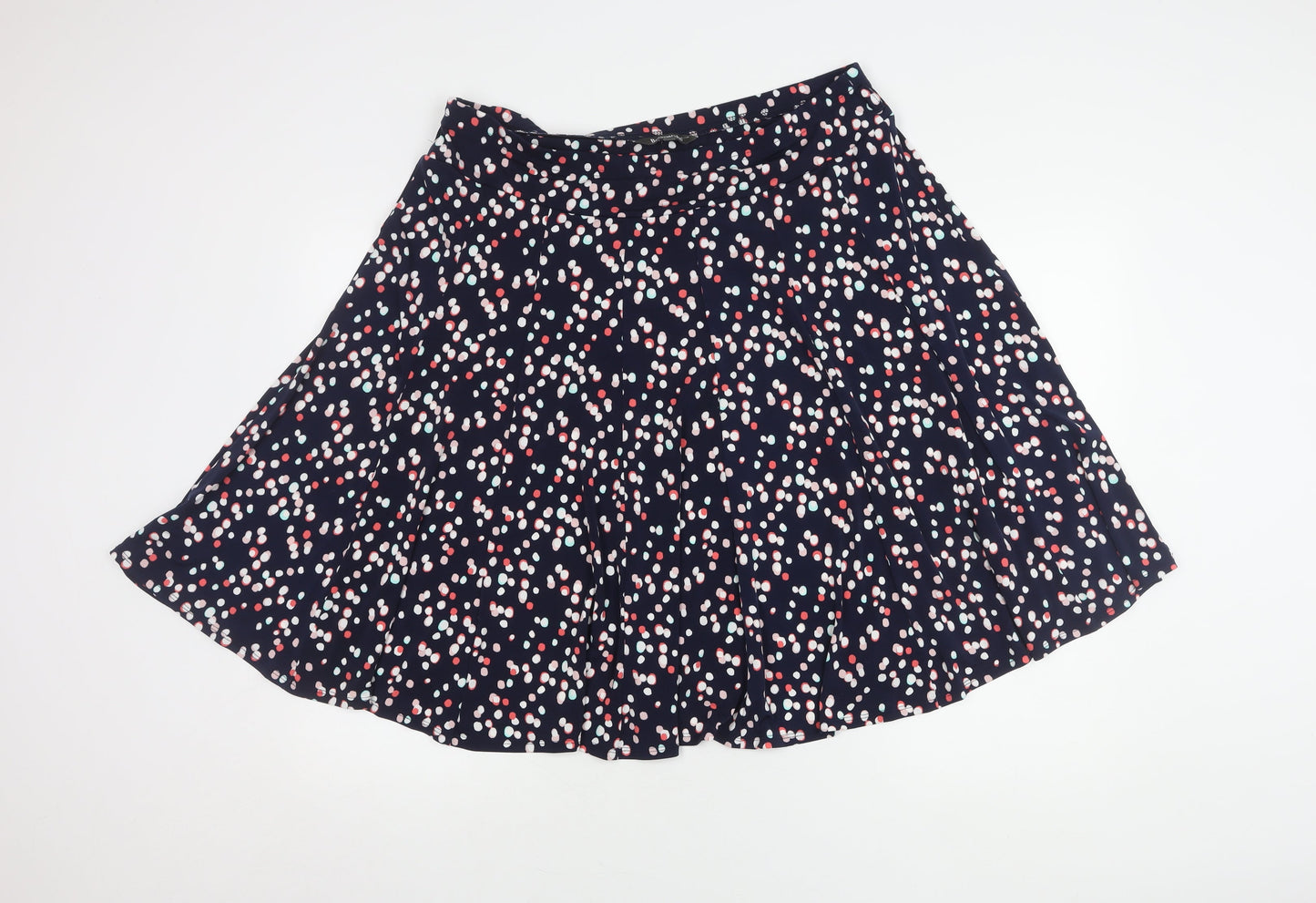 Bonmarché Women's Blue A-Line Polka Dot Skirt Size 18