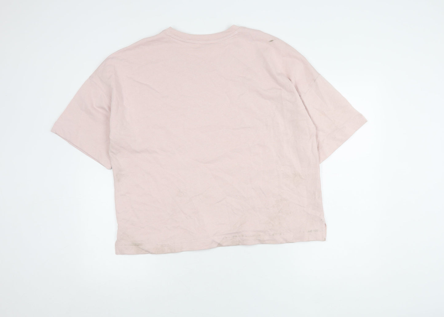 Womens UK Size L Marks and Spencer Pink Basic T-Shirt