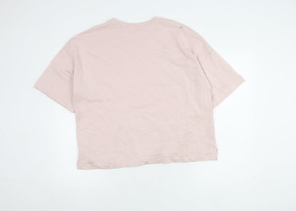 Womens UK Size L Marks and Spencer Pink Basic T-Shirt