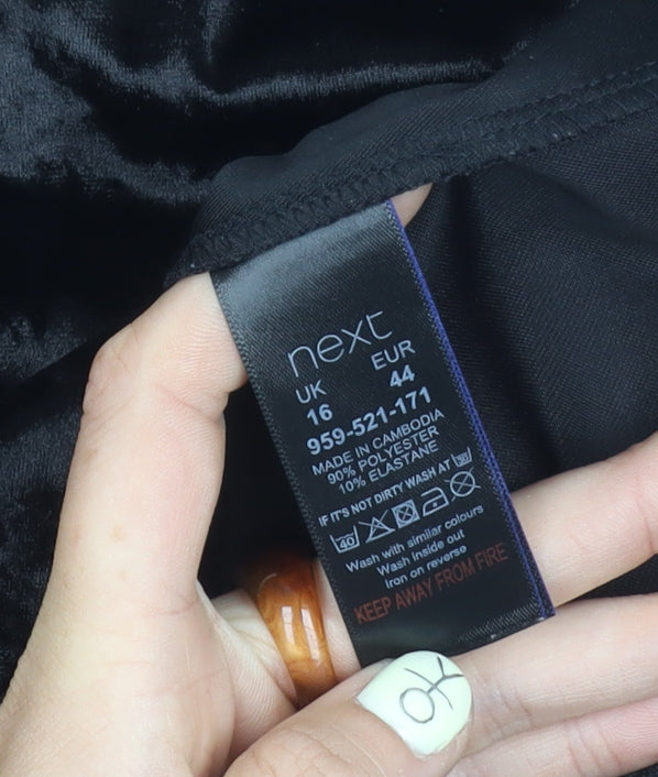 Next Women's Black Stretch Dress Size 16