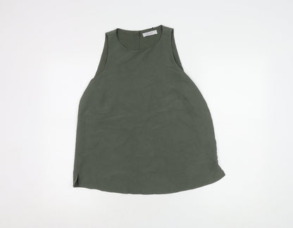 Womens UK Size 8 Marks and Spencer Green Basic Tank