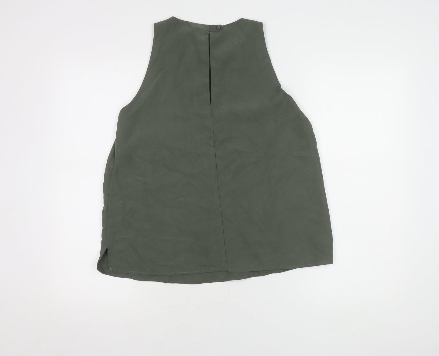 Womens UK Size 8 Marks and Spencer Green Basic Tank
