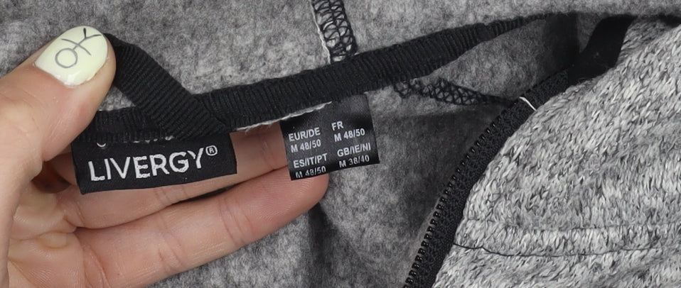 Mens UK Size M Livergy Grey Basic Jacket