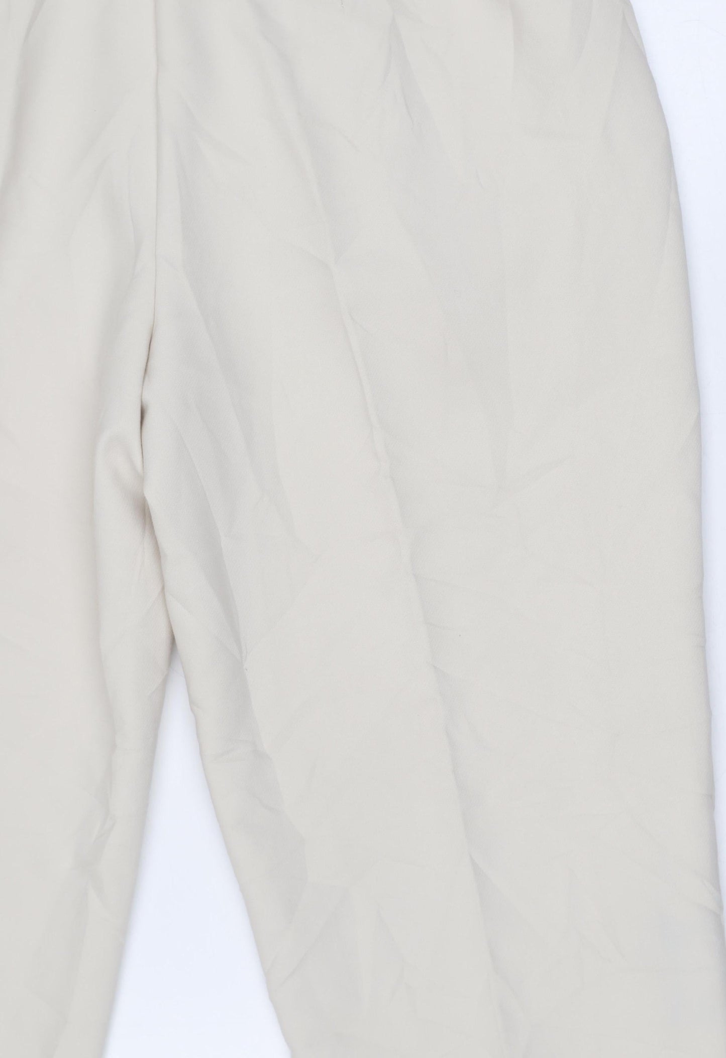 Womens UK Size M Zara Regular Fit  Beige Trousers