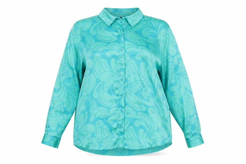 Womens UK Size 16 Et Vous Blue Basic Blouse