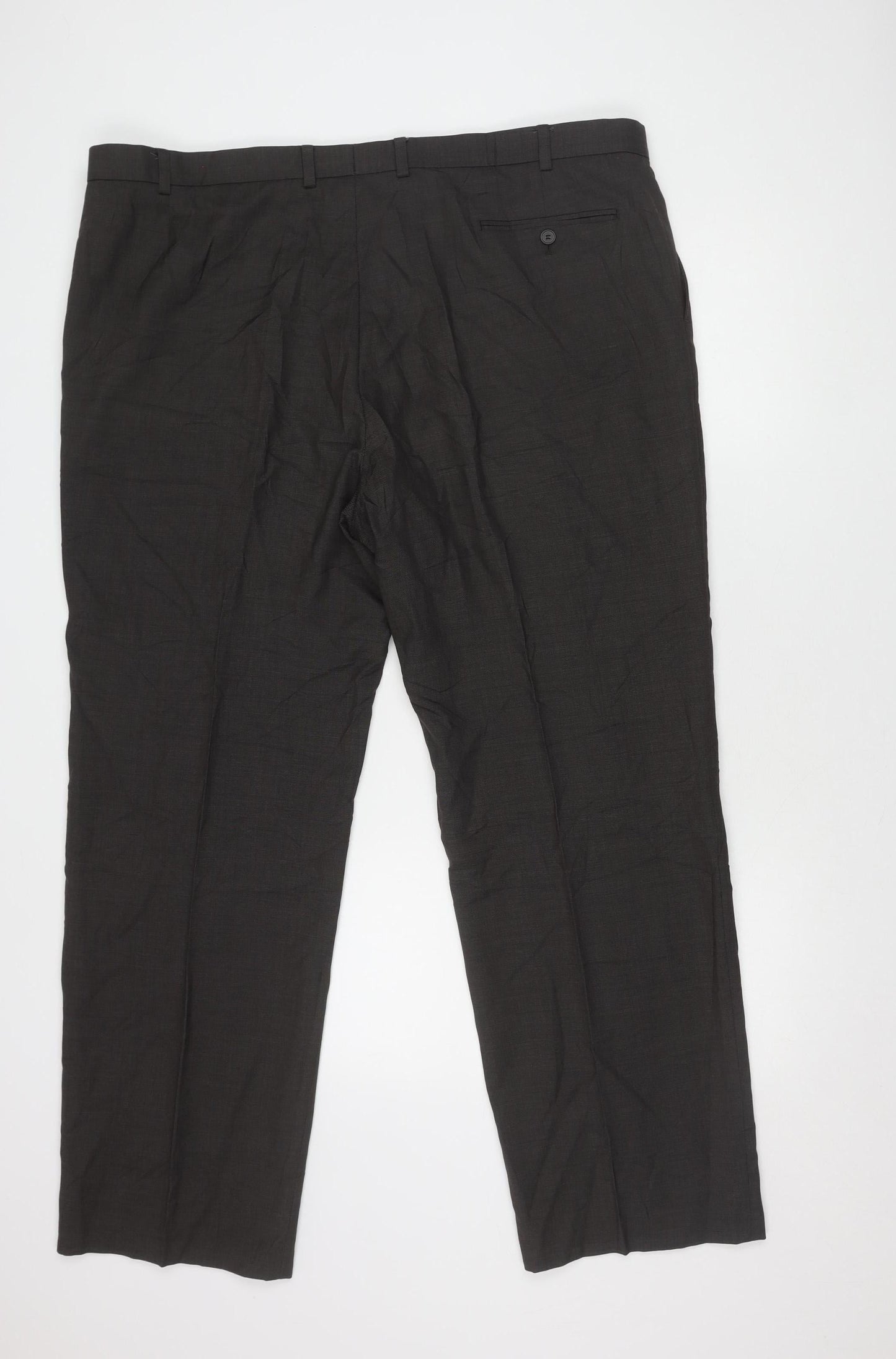 Marks and Spencer Men's Black Wool Trousers Size 40