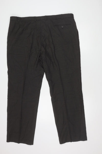 Marks and Spencer Men's Black Wool Trousers Size 40