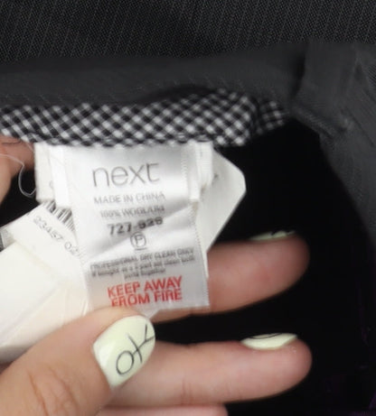 Next Men's Black Wool Trousers, 36S, Formal Wear