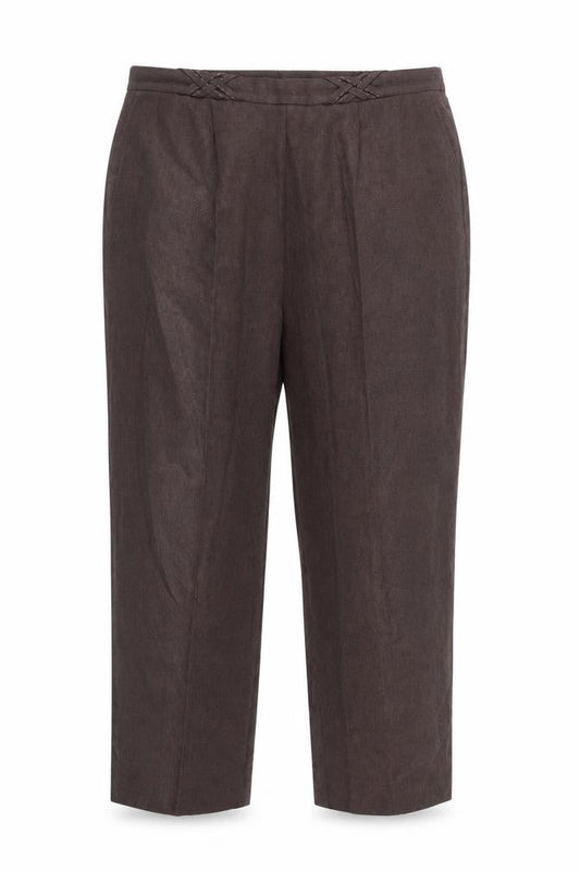 Womens UK Size 18 BM Collection Regular Fit  Brown Trousers