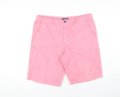 Oliphil Men's Pink Chino Shorts, Size 46, Casual Style