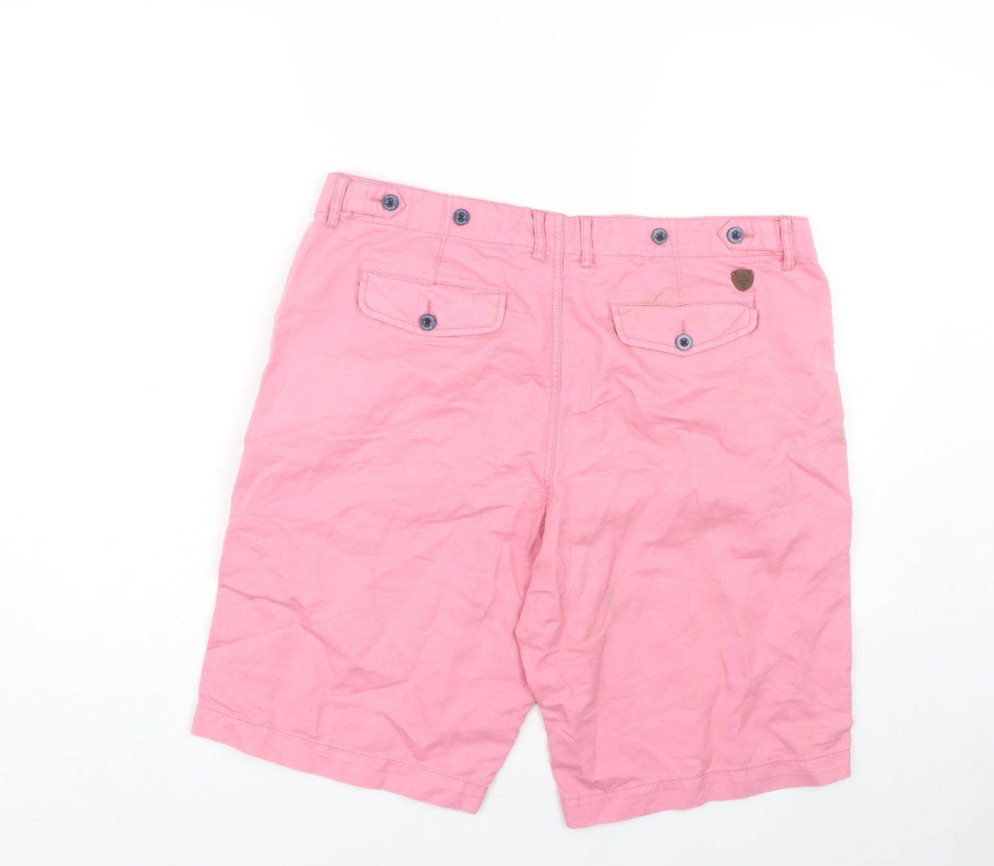 Oliphil Men's Pink Chino Shorts, Size 46, Casual Style