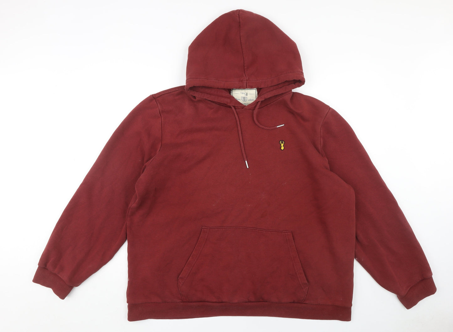 Mens UK Size XL NEXT Red Pullover Hoodie