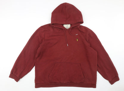 Mens UK Size XL NEXT Red Pullover Hoodie