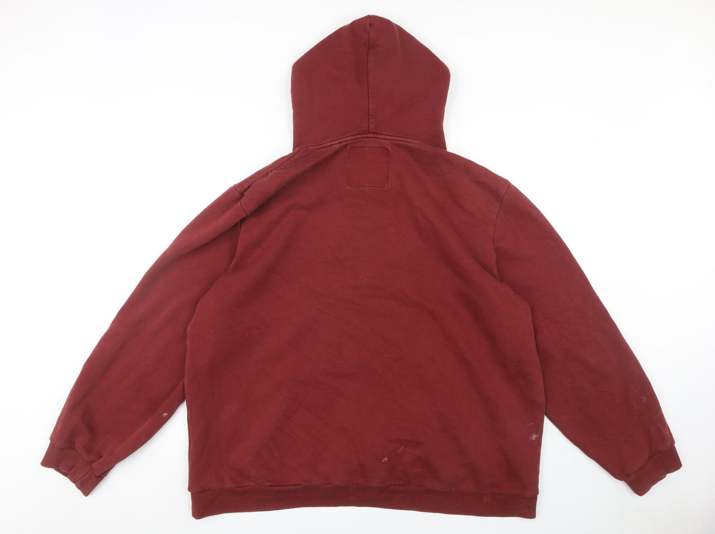 Mens UK Size XL NEXT Red Pullover Hoodie