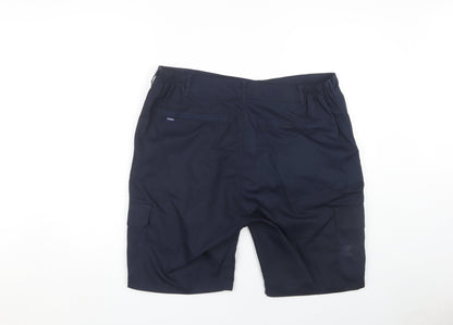 Champion Men's Blue Cargo Shorts Size 38 with Pockets