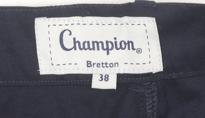 Champion Men's Blue Cargo Shorts Size 38 with Pockets