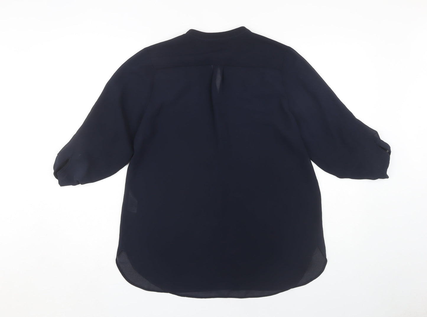 Womens UK Size 12 Dorothy Perkins Blue Basic Blouse
