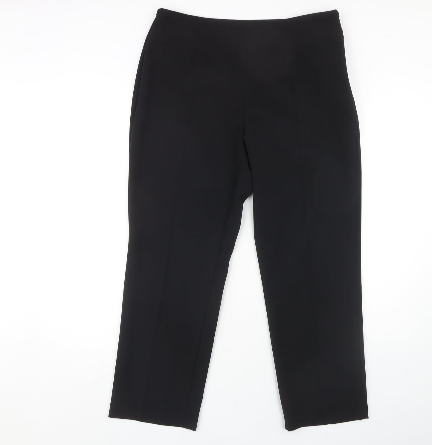 Womens UK Size 14 Marks and Spencer Regular Fit Workwear Black Trousers