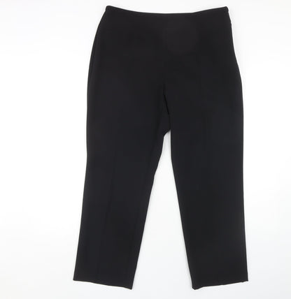 Womens UK Size 14 Marks and Spencer Regular Fit Workwear Black Trousers